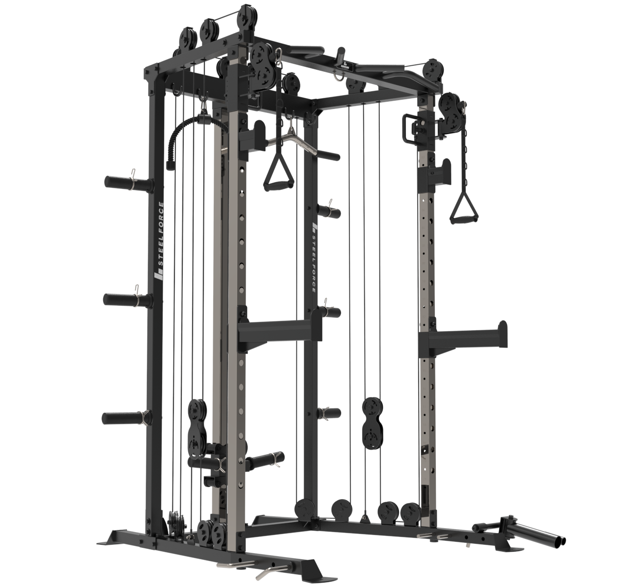 Multigym B3 double poulie, entraîneur fonctionnel et accessoires